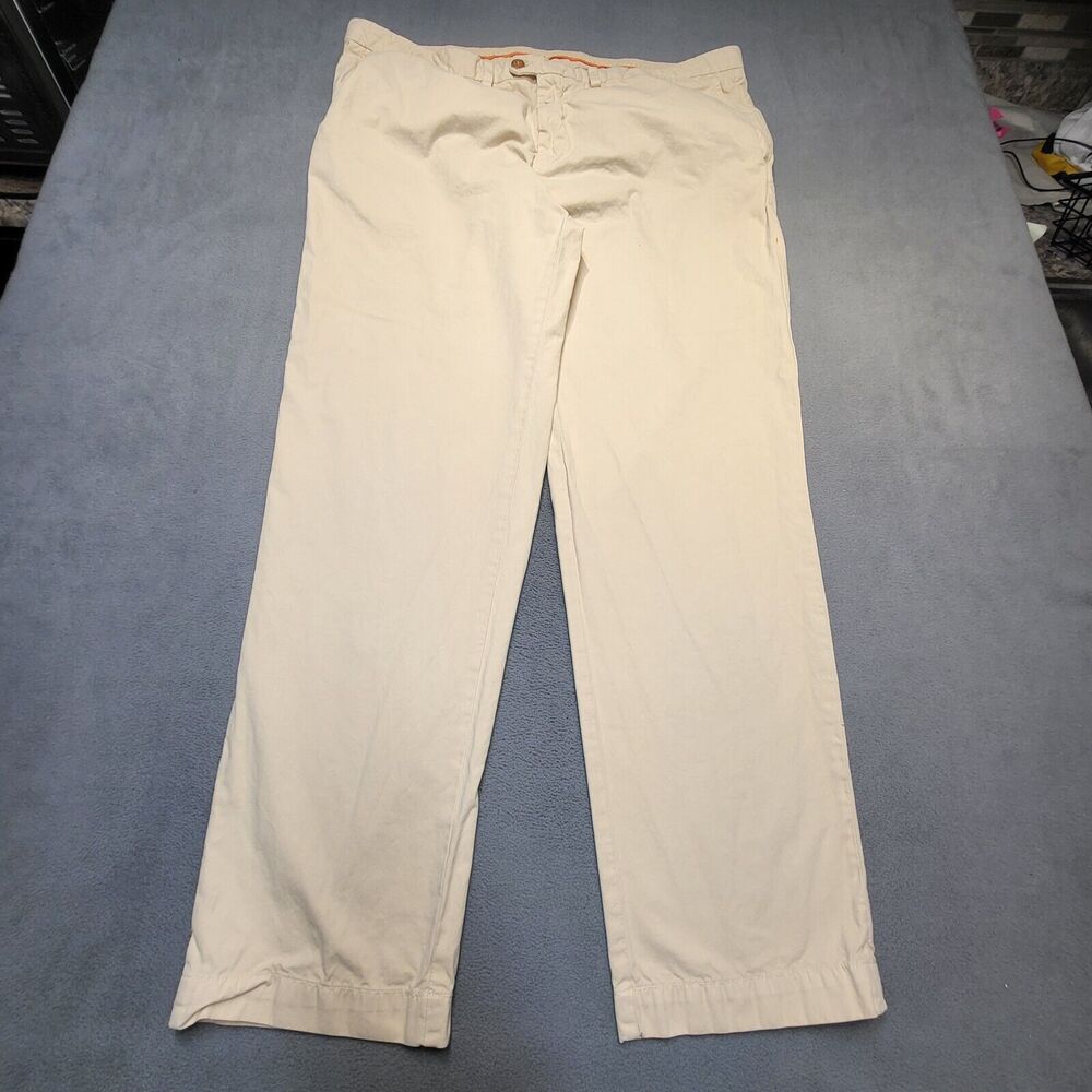 Tommy Bahama Pants Mens 42x31 Beige Straight Leg Chino